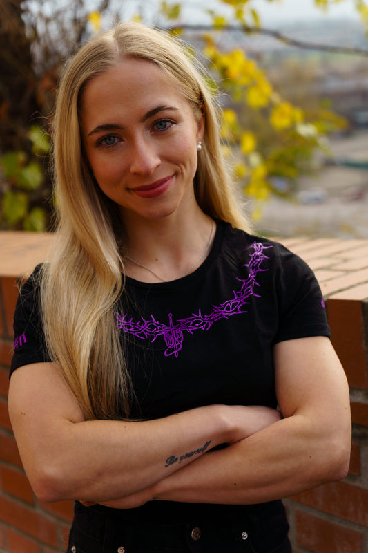 LIFTING TEE WOMEN- PURPLE HEAT